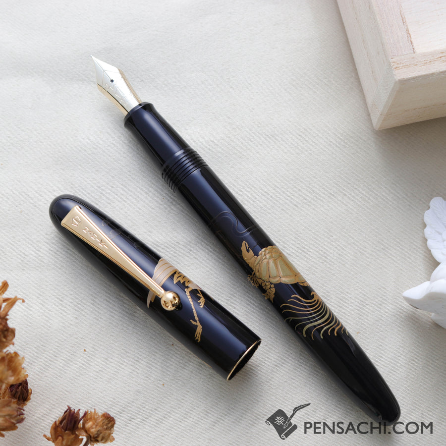 Namiki Nippon Art Fountain Pen - Crane and Turtle - PenSachi Japanese Limited Fountain Pen