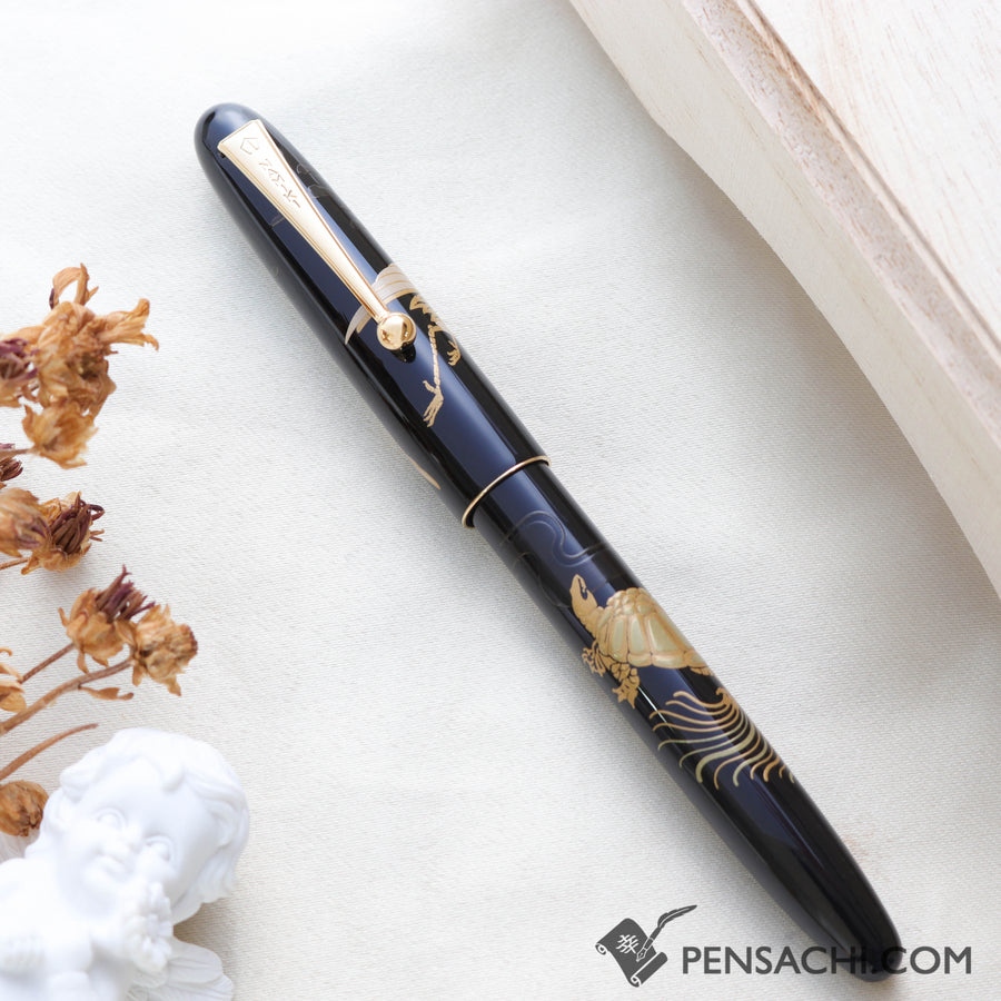 Namiki Nippon Art Fountain Pen - Crane and Turtle - PenSachi Japanese Limited Fountain Pen