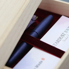 Oita Made Stardust Fountain Pen - Midnight Blue - PenSachi Japanese Limited Fountain Pen