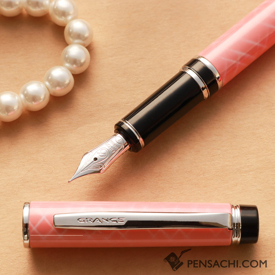 PILOT Limited Edition Grance Fountain Pen - Rose Quartz - PenSachi Japanese Limited Fountain Pen