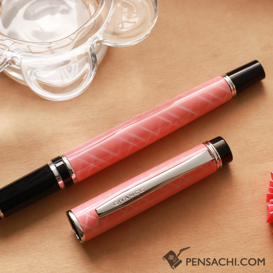 PILOT Limited Edition Grance Fountain Pen - Rose Quartz - PenSachi Japanese Limited Fountain Pen