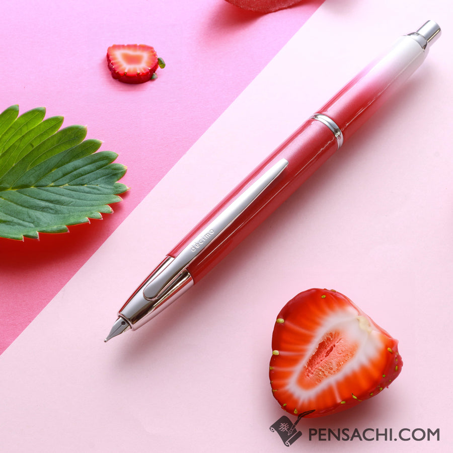 PILOT Limited Edition Vanishing Point Capless Decimo - Strawberry Forest - PenSachi Japanese Limited Fountain Pen