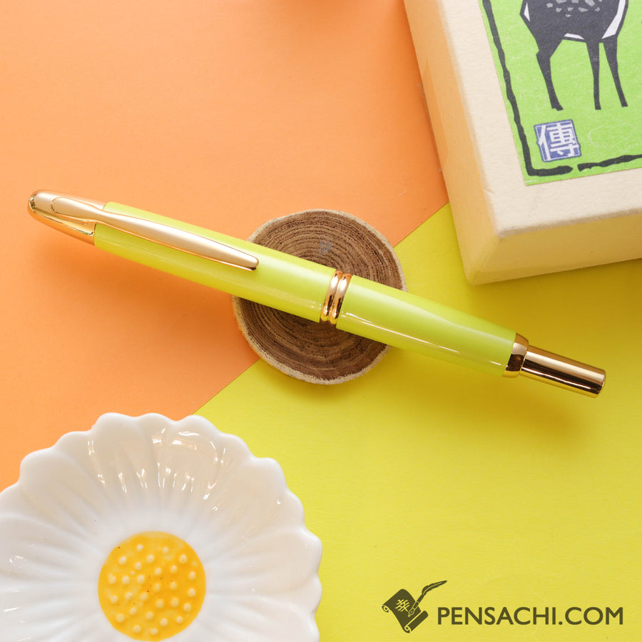 PILOT Limited Edition Vanishing Point Capless Fountain Pen - Yellow - PenSachi Japanese Limited Fountain Pen