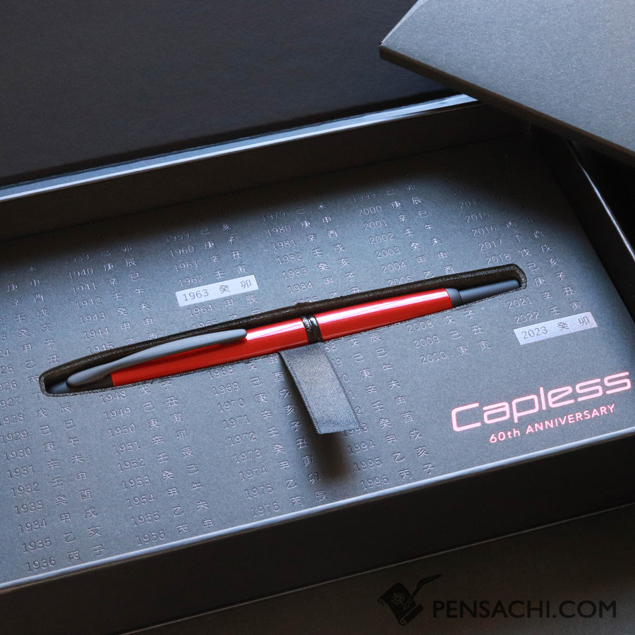 PILOT Limited Edition Vanishing Point Capless - 60th Anniversary (Kanreki) - PenSachi Japanese Limited Fountain Pen