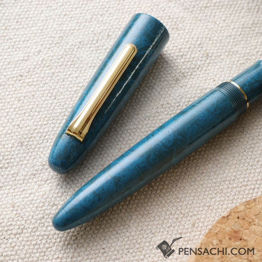 SAILOR King of Pens Urushi Makie Iro Miyabi 2nd Edition Fountain Pen - Ran-Peki - PenSachi Japanese Limited Fountain Pen