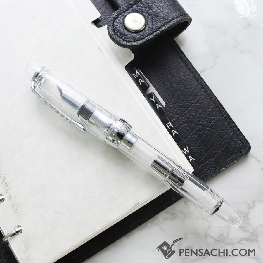 SAILOR 1911 Large (Full size) Demonstrator Fountain Pen - Transparent Silver - PenSachi Japanese Limited Fountain Pen
