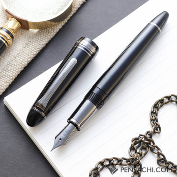 SAILOR 1911 Large (Full size) Fountain Pen - Black Luster - PenSachi Japanese Limited Fountain Pen