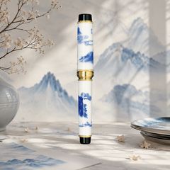 SAILOR Arita Ware Yaki Koransha Fountain Pen - Somesansui - PenSachi Japanese Limited Fountain Pen