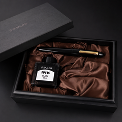 SAILOR King Profit Ebonite Naginata Togi Fountain Pen - Black Gold - PenSachi Japanese Limited Fountain Pen