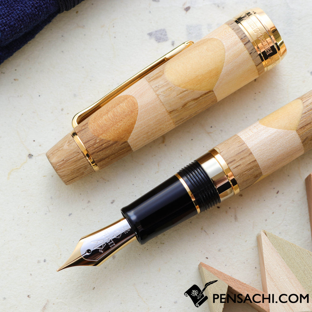 SAILOR Limited Edition 115th Anniversary Commemorative Fountain Pen - Hiroshima Yosegi-zaiku (Marquetry) - PenSachi Japanese Limited Fountain Pen