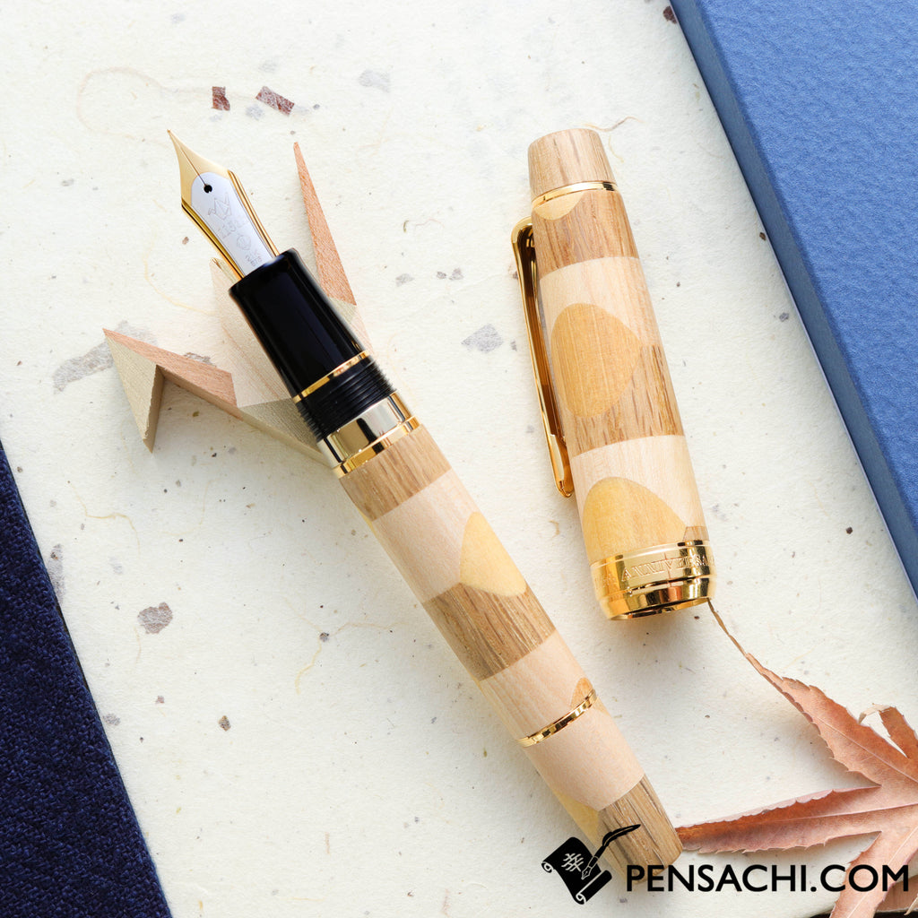 SAILOR Limited Edition 115th Anniversary Commemorative Fountain Pen - Hiroshima Yosegi-zaiku (Marquetry) - PenSachi Japanese Limited Fountain Pen