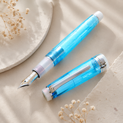 SAILOR Limited Edition Pro Gear Classic Demonstrator Fountain Pen - Sparkling Blue Sea - PenSachi Japanese Limited Fountain Pen