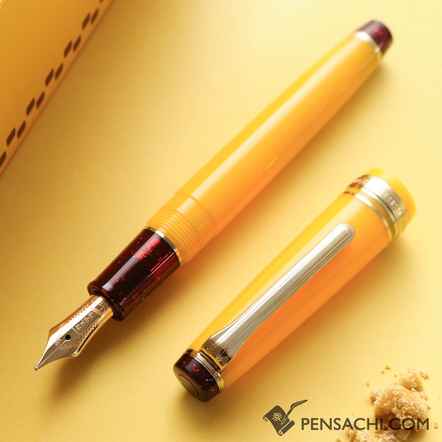 SAILOR Limited Edition Pro Gear Slim Fountain Pen - Castella Cake - PenSachi Japanese Limited Fountain Pen