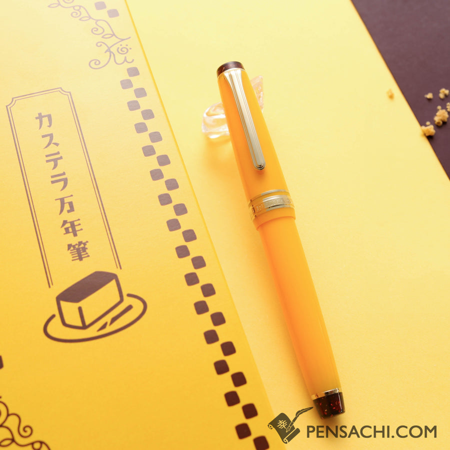 SAILOR Limited Edition Pro Gear Slim Fountain Pen - Castella Cake - PenSachi Japanese Limited Fountain Pen