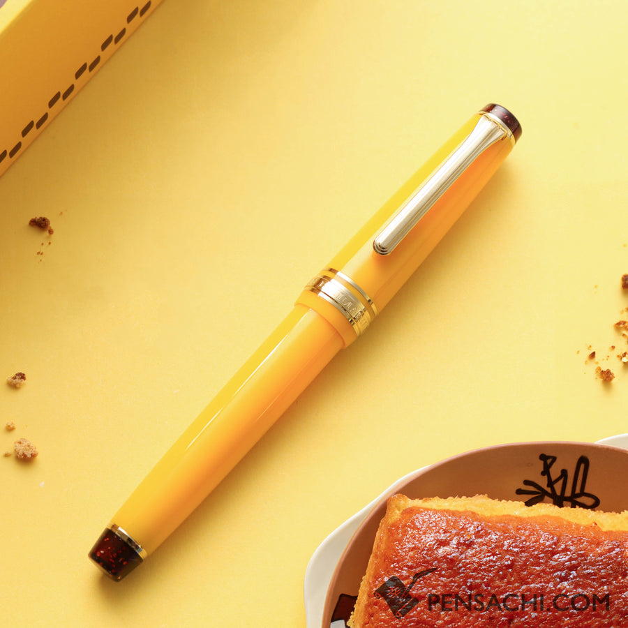 SAILOR Limited Edition Pro Gear Slim Fountain Pen - Castella Cake - PenSachi Japanese Limited Fountain Pen