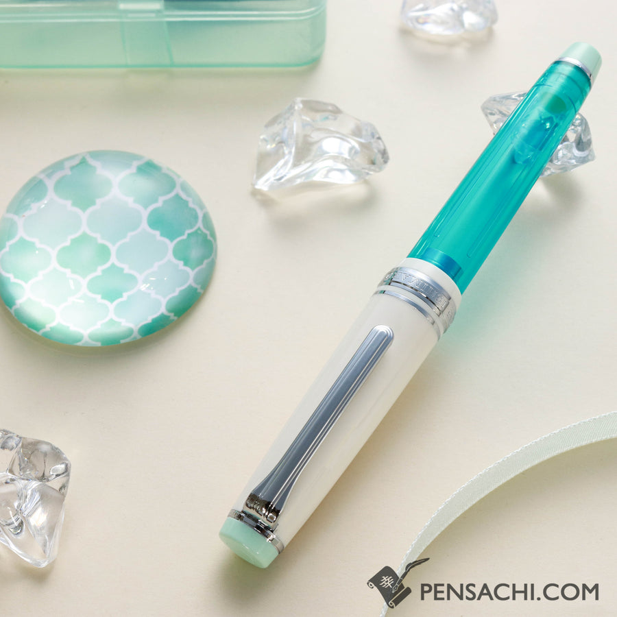 SAILOR Limited Edition Pro Gear Slim Fountain Pen - Oura Mint - PenSachi Japanese Limited Fountain Pen