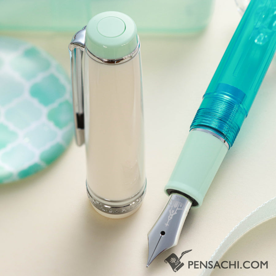 SAILOR Limited Edition Pro Gear Slim Fountain Pen - Oura Mint - PenSachi Japanese Limited Fountain Pen