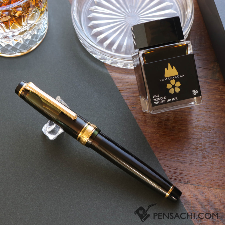 SAILOR Limited Edition Pro Gear Slim Set - Yamazakura Green Black - PenSachi Japanese Limited Fountain Pen