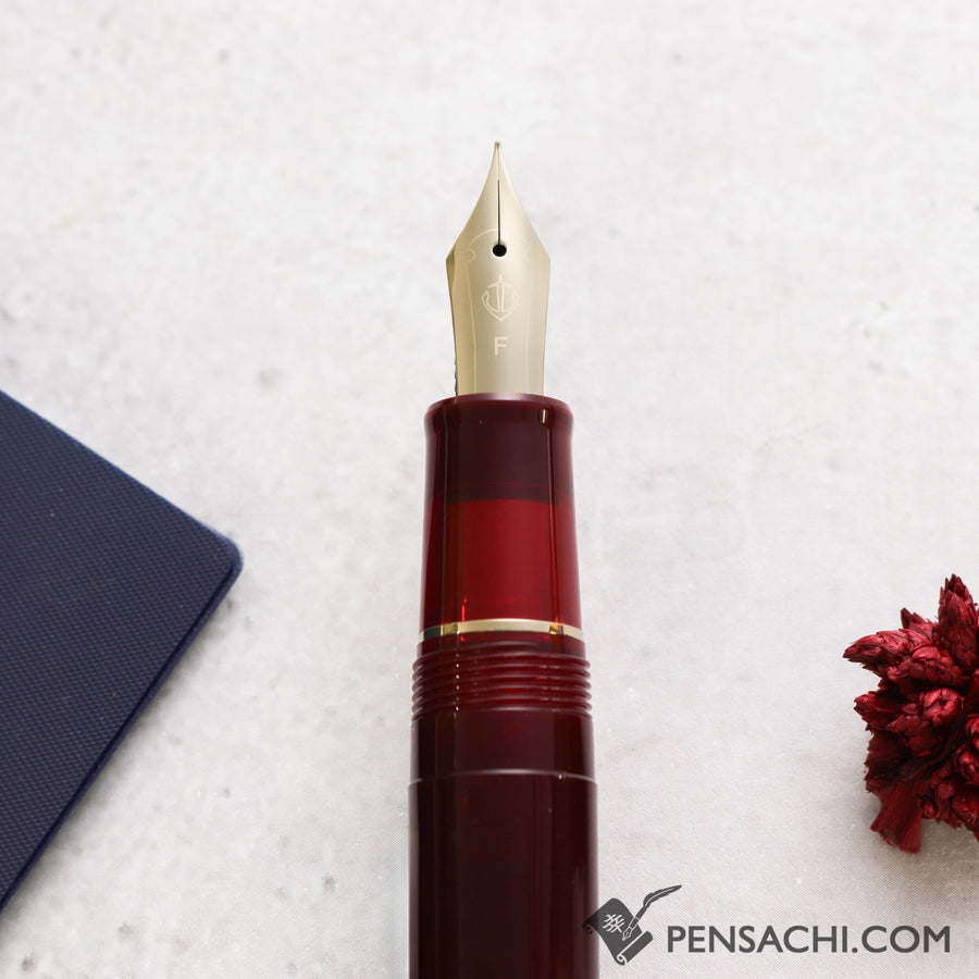 SAILOR Profit Casual Gold Trim Fountain Pen - Clear Red