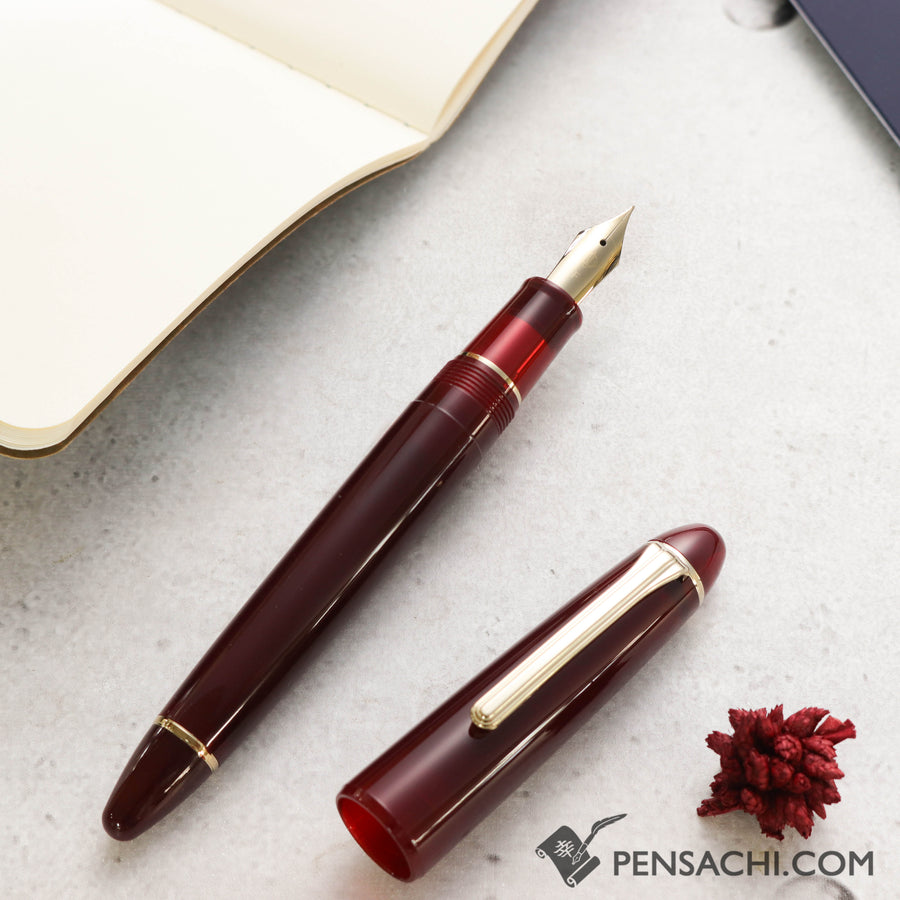 SAILOR Profit Casual Gold Trim Fountain Pen - Clear Red