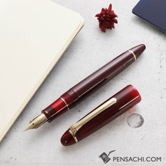 SAILOR Profit Casual Gold Trim Fountain Pen - Clear Red - PenSachi Japanese Limited Fountain Pen