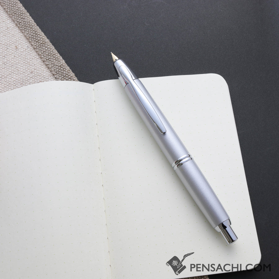 PILOT Limited Edition Vanishing Point Capless - Silver - PenSachi Japanese Limited Fountain Pen
