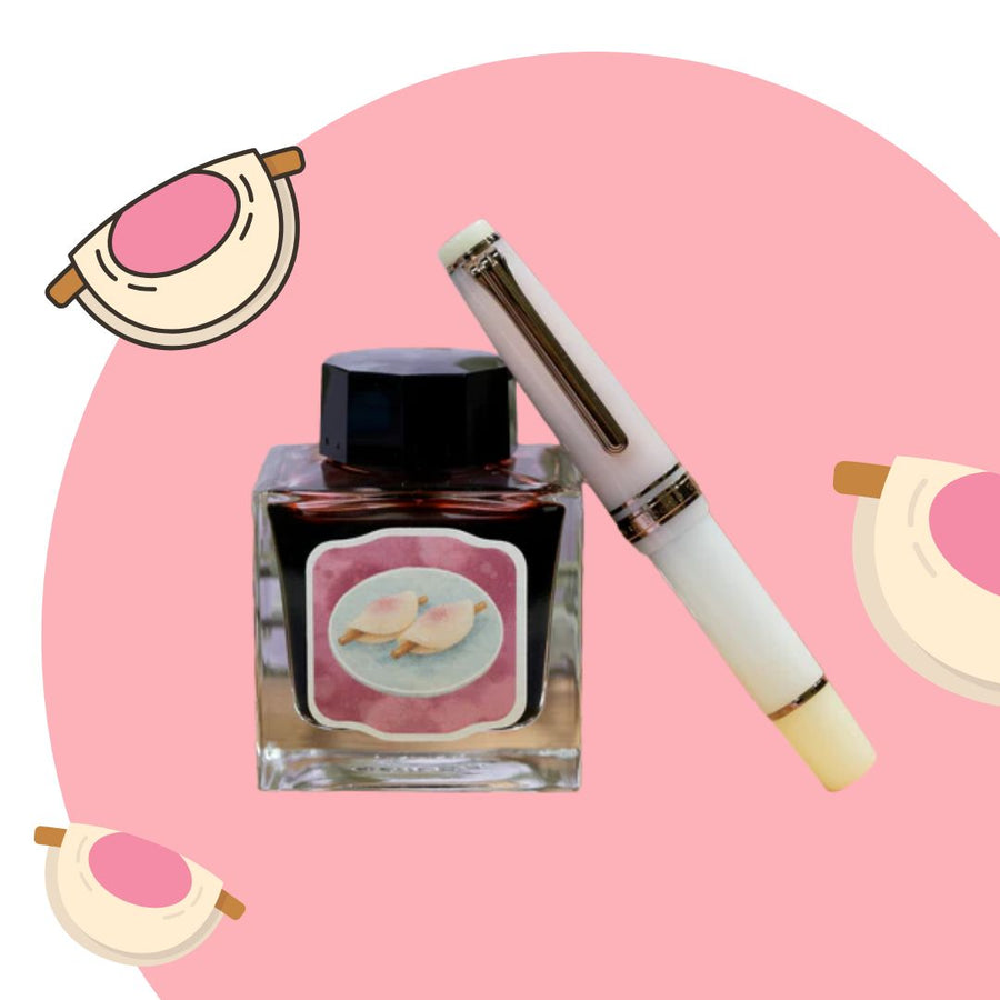 Sailor Limited Edition Professional Gear Slim Mini Fountain Pen - Flower Petal Mochi