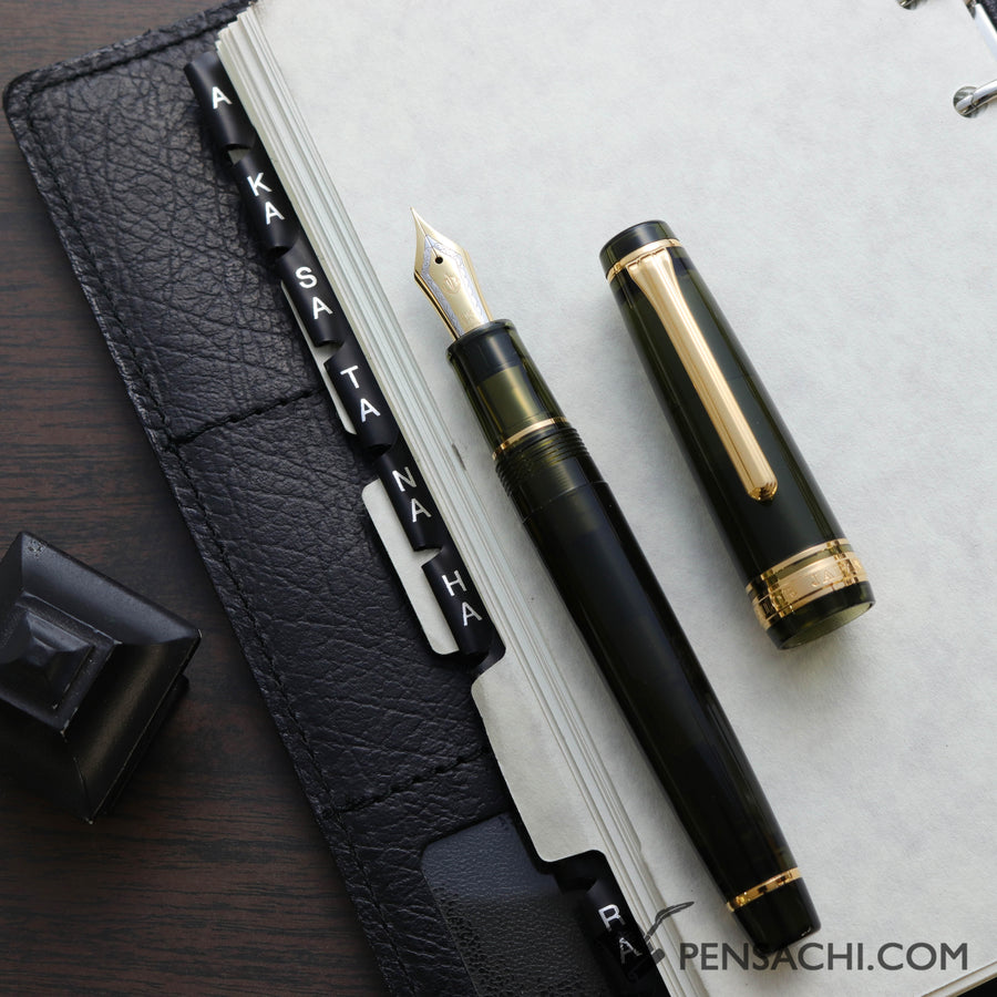 SAILOR Limited Edition Pro Gear Classic Demonstrator Fountain Pen - Dark Green - PenSachi Japanese Limited Fountain Pen