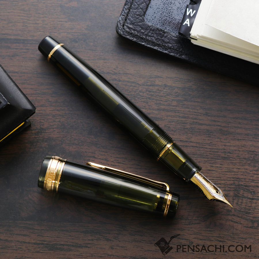 SAILOR Limited Edition Pro Gear Classic Demonstrator Fountain Pen - Dark Green - PenSachi Japanese Limited Fountain Pen