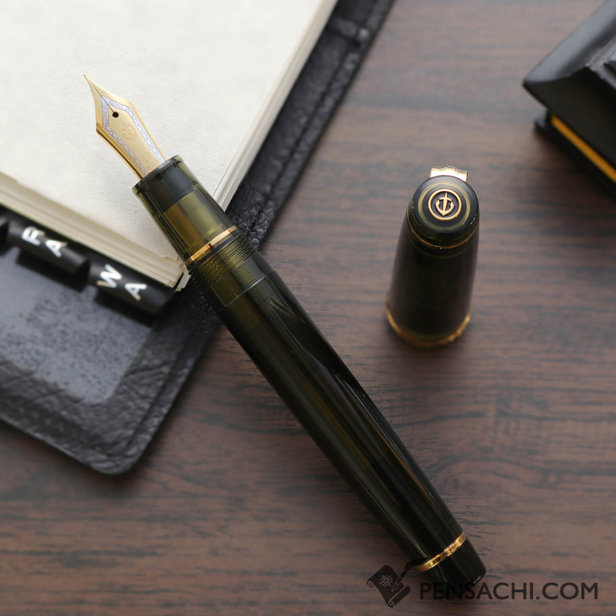 SAILOR Limited Edition Pro Gear Classic Demonstrator Fountain Pen - Dark Green - PenSachi Japanese Limited Fountain Pen