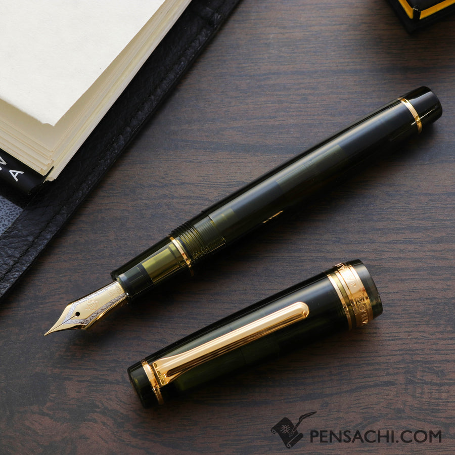 SAILOR Limited Edition Pro Gear Classic Demonstrator Fountain Pen - Dark Green - PenSachi Japanese Limited Fountain Pen