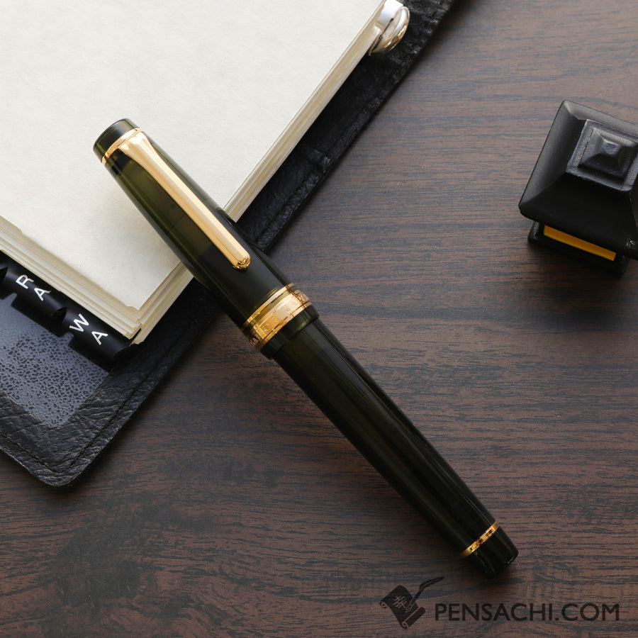 SAILOR Limited Edition Pro Gear Classic Demonstrator Fountain Pen - Dark Green - PenSachi Japanese Limited Fountain Pen