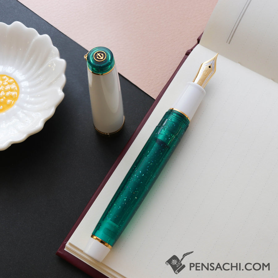SAILOR Limited Edition Pro Gear Classic Demonstrator Fountain Pen - Sparkling Emerald - PenSachi Japanese Limited Fountain Pen
