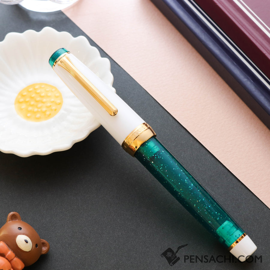 SAILOR Limited Edition Pro Gear Classic Demonstrator Fountain Pen - Sparkling Emerald - PenSachi Japanese Limited Fountain Pen