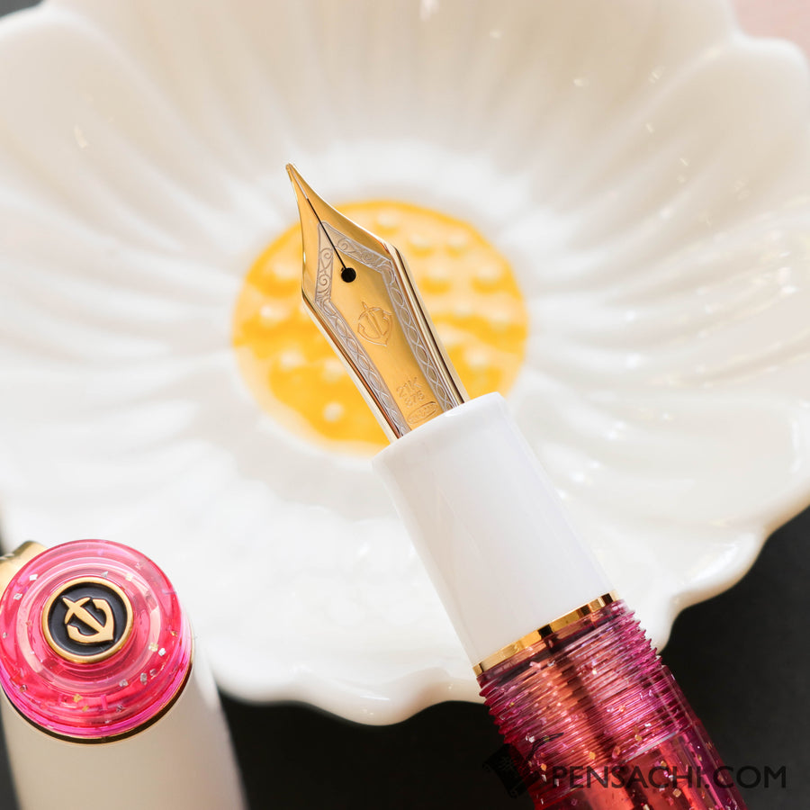 SAILOR Limited Edition Pro Gear Classic Demonstrator Fountain Pen - Sparkling Rose Pink - PenSachi Japanese Limited Fountain Pen
