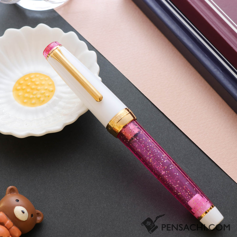 SAILOR Limited Edition Pro Gear Classic Demonstrator Fountain Pen - Sparkling Rose Pink - PenSachi Japanese Limited Fountain Pen
