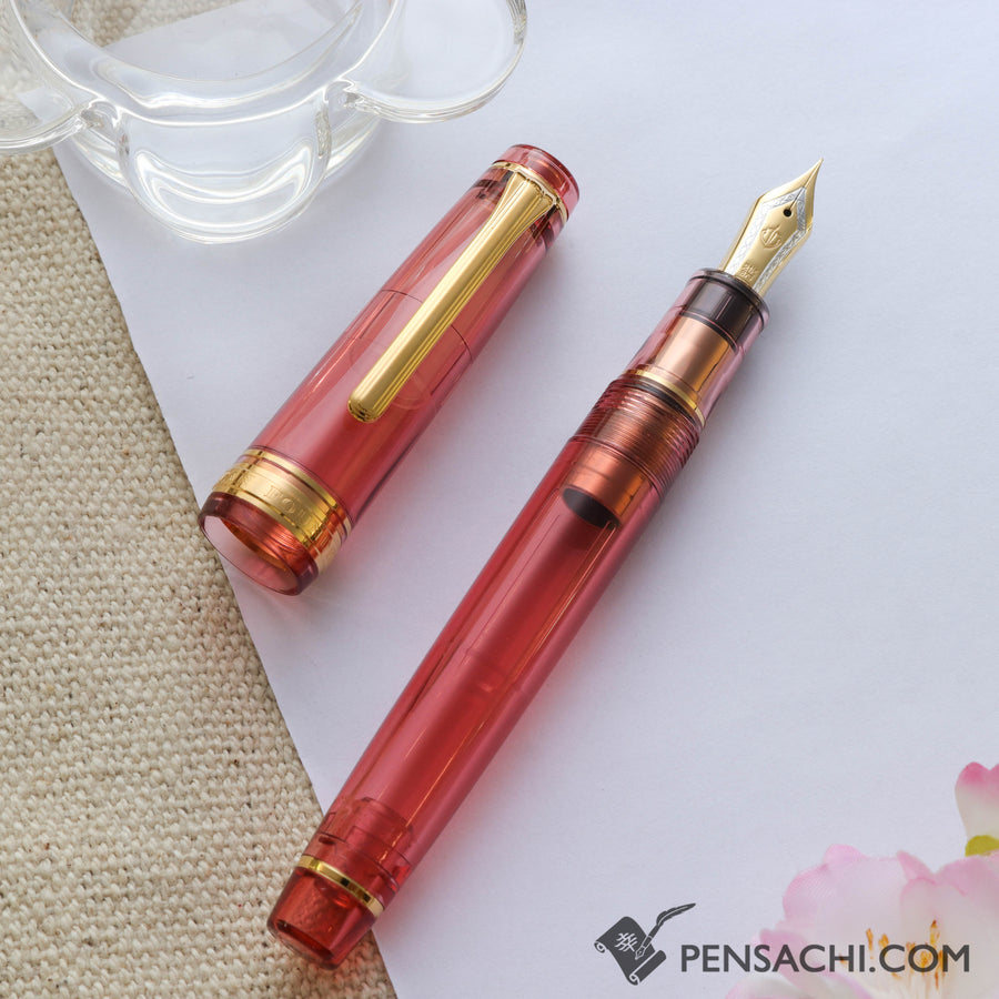 SAILOR Limited Edition Pro Gear Classic Demonstrator Fountain Pen - Sunrise Orange - PenSachi Japanese Limited Fountain Pen