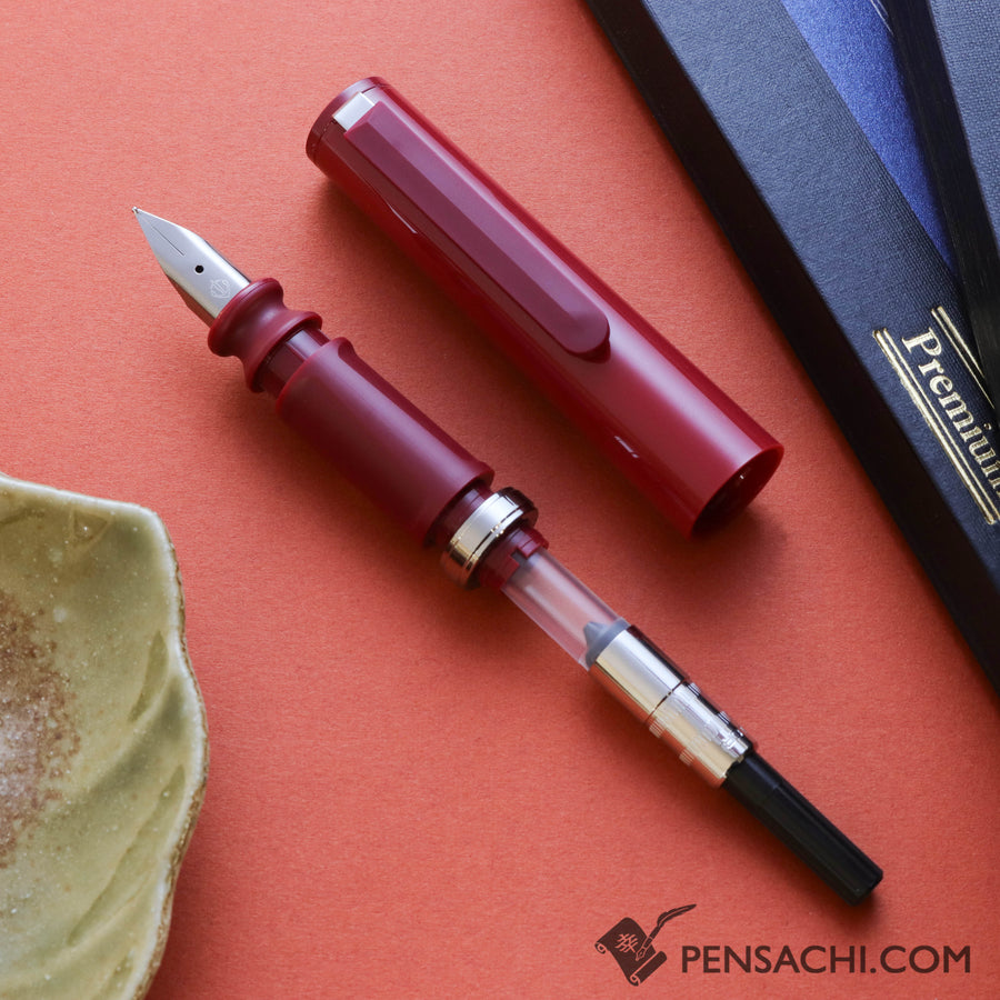 SAILOR Tuzu Adjust Fountain Pen - Red (Limited edition) - PenSachi Japanese Limited Fountain Pen