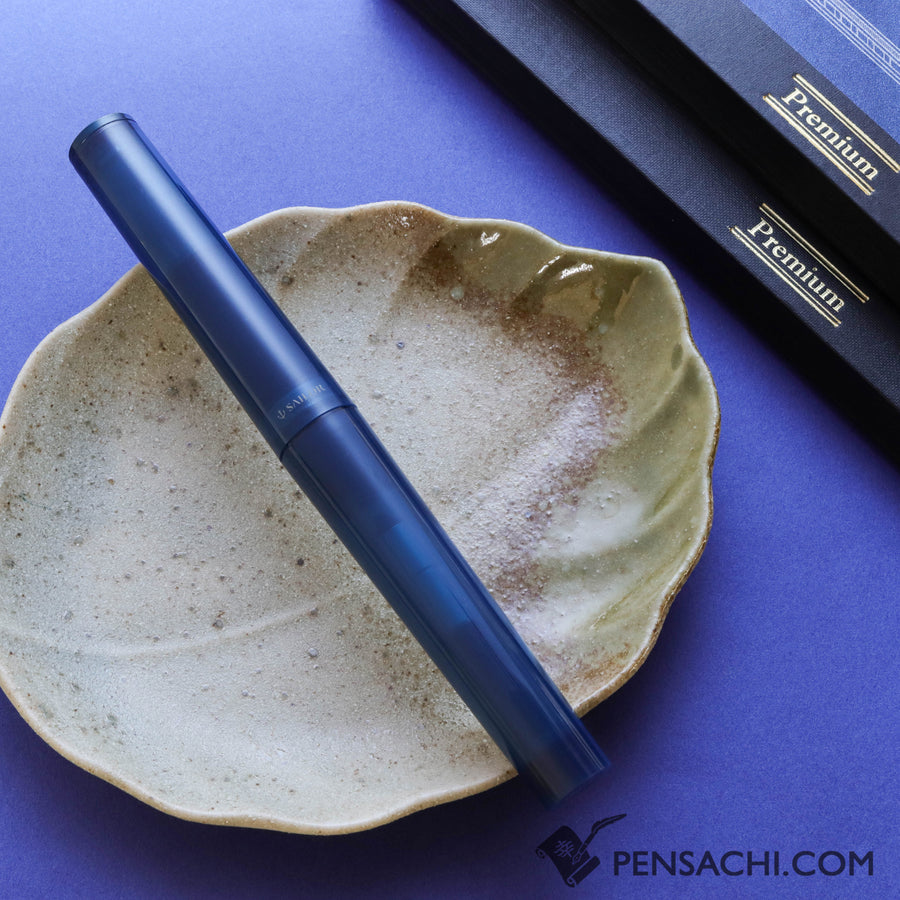 SAILOR Tuzu Adjust Fountain Pen - Clear Navy (Limited Edition) - PenSachi Japanese Limited Fountain Pen