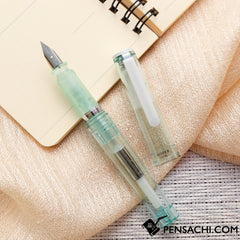 SAILOR Tuzu Adjust Glassy Fountain Pen - Crystal Mint - PenSachi Japanese Limited Fountain Pen