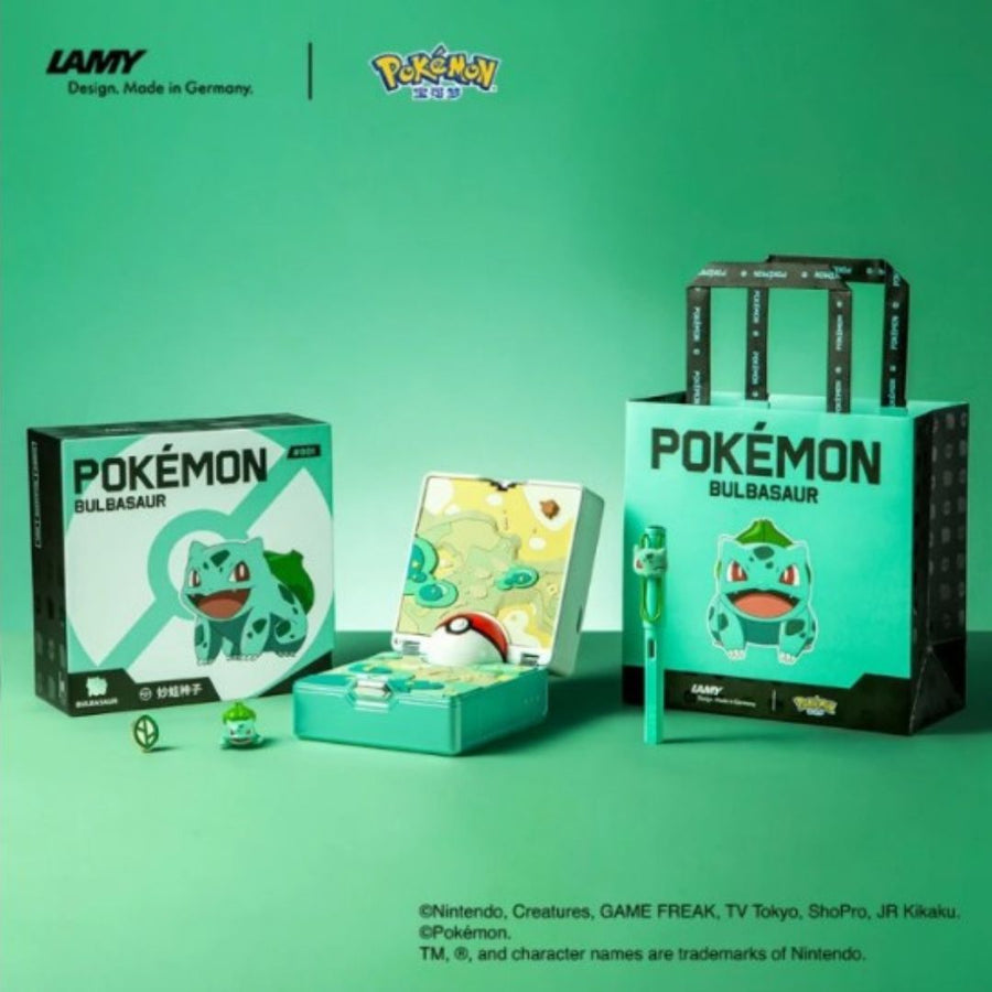 LAMY x Pokemon Safari Fountain Pen Set - Bulbasaur - Special Edition Fine LAMY x Pokemon Safari Fountain Pen Set - Bulbasaur - Special Edition Fine