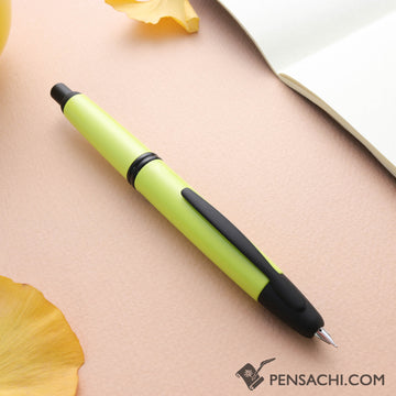 PILOT Limited Edition Vanishing Point Capless Fountain Pen - Black Yellow - PenSachi Japanese Limited Fountain Pen