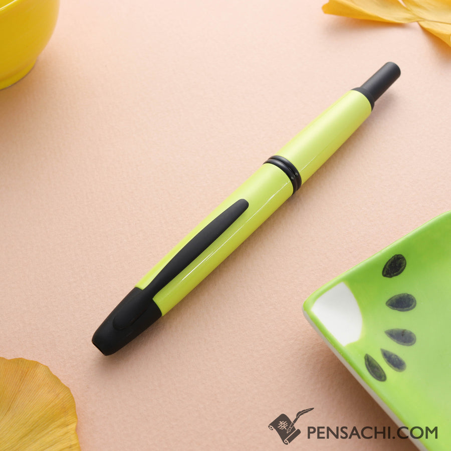 PILOT Limited Edition Vanishing Point Capless Fountain Pen - Black Yellow - PenSachi Japanese Limited Fountain Pen