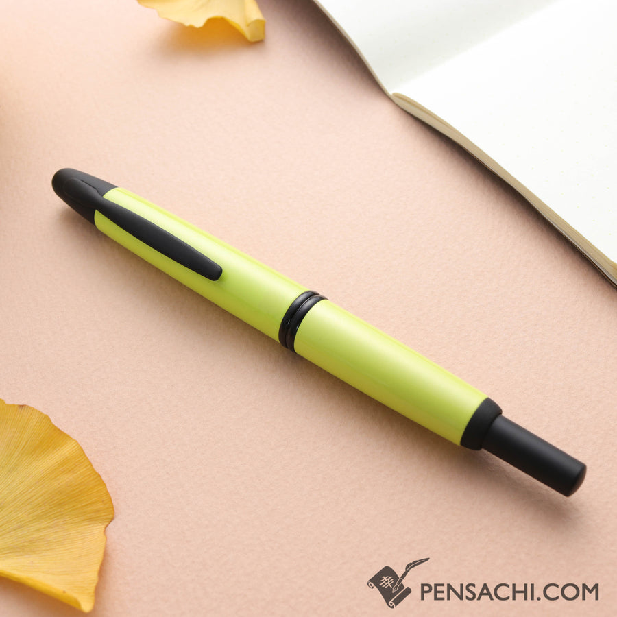 PILOT Limited Edition Vanishing Point Capless Fountain Pen - Black Yellow - PenSachi Japanese Limited Fountain Pen