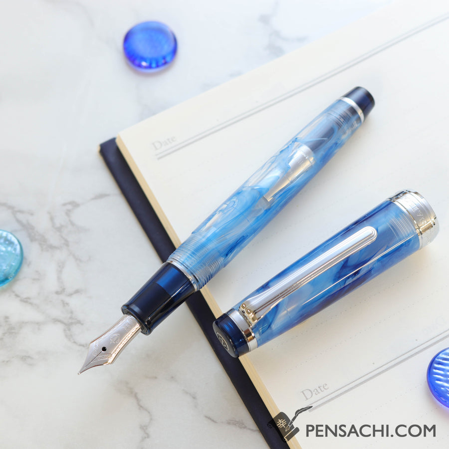 SAILOR Limited Edition Veilio Fountain Pen - Blue - PenSachi Japanese Limited Fountain Pen