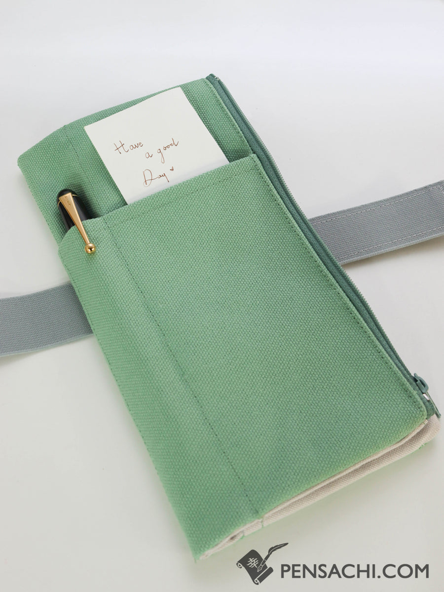 Yamamoto Ro-Biki Note Canvas Cover - Mint Green