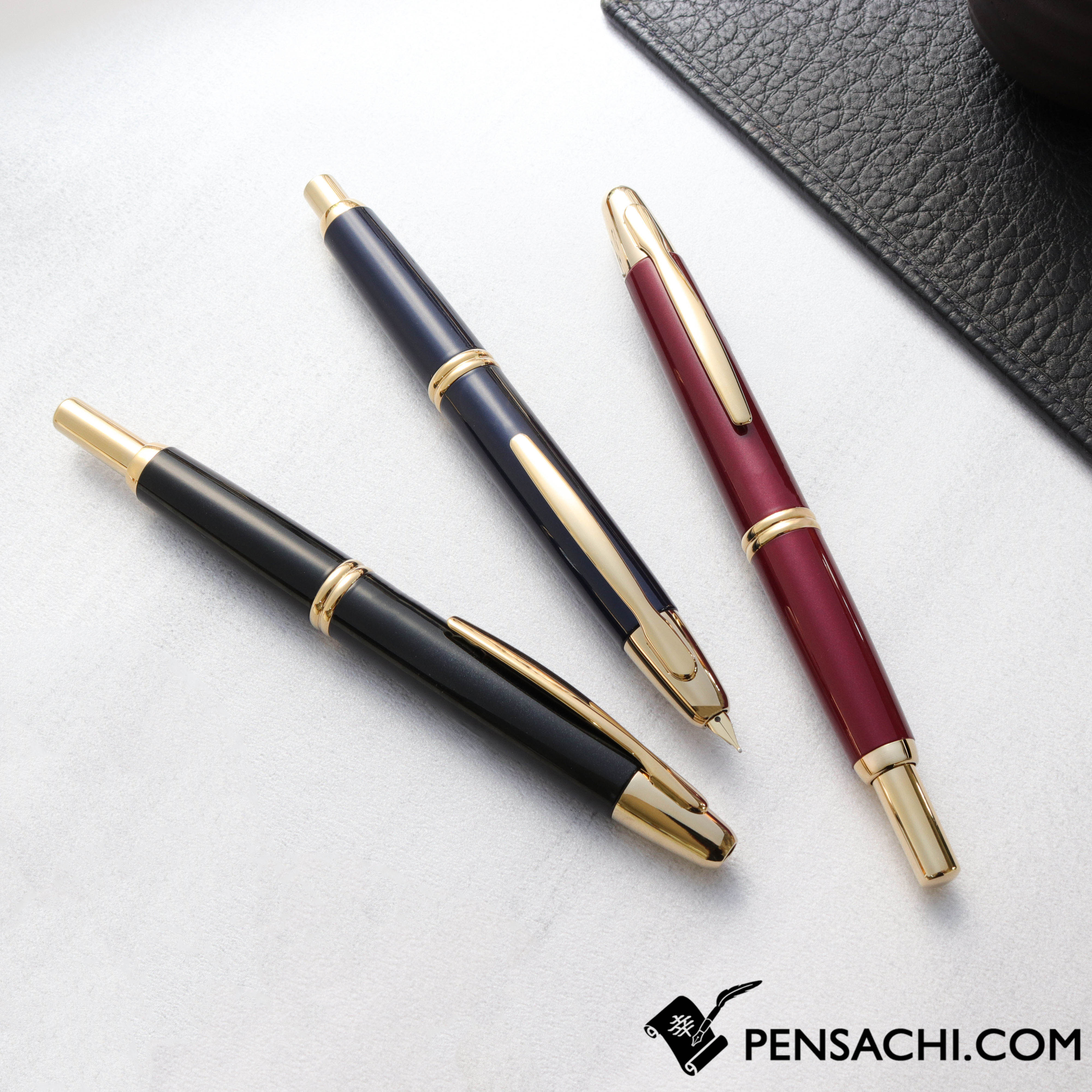 PILOT Vanishing Point Capless Deep Elegance Fountain Pen - Black