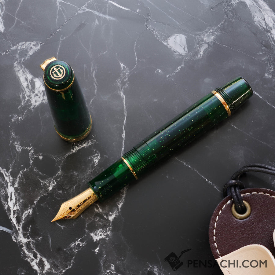 Sailor Limited Edition Professional Gear Slim Mini Fountain Pen Set - Emerald Green - PenSachi Japanese Limited Fountain Pen