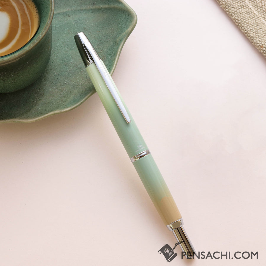 PILOT Limited Edition Vanishing Point Capless Fountain Pen - Harbor-mint Silver - PenSachi Japanese Limited Fountain Pen