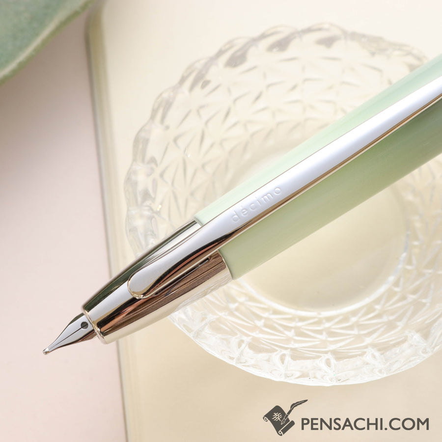 PILOT Limited Edition Vanishing Point Capless Fountain Pen - Harbor-mint Silver - PenSachi Japanese Limited Fountain Pen